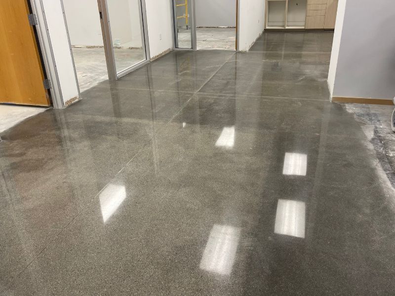 Polished concrete office
